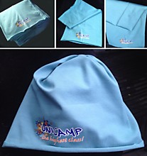 Печать логотипа на шапке для детского лагеря