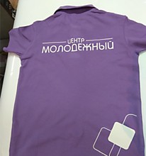Нанесение логотипа на футболку
