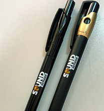Печать в 2 цвета на ручках